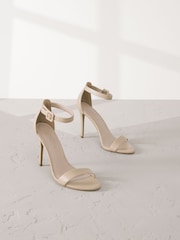 Camel Signature Premium Leather High Round Toe Simple Sandals - Image 1 of 6