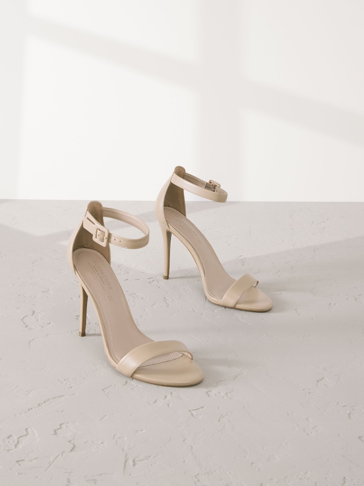 Camel Signature Premium Leather High Round Toe Simple Sandals - Image 1 of 6
