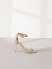 Camel Signature Premium Leather High Round Toe Simple Sandals - Image 2 of 6