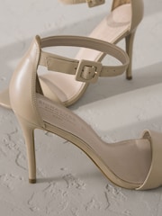 Camel Signature Premium Leather High Round Toe Simple Sandals - Image 6 of 6