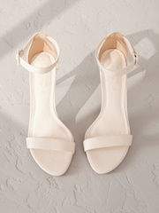 Bone Signature Premium Leather Round Toe Buckle Detail Mid Simple Sandals - Image 1 of 9
