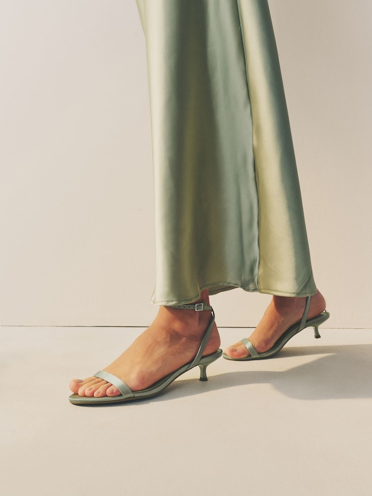 Buy Sage Green Forever Comfort Bridesmaid Round Toe Low Heel Simple  Sandals from Next USA