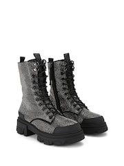KG Kurt Geiger Trekker Gem Black Boots - Image 6 of 7
