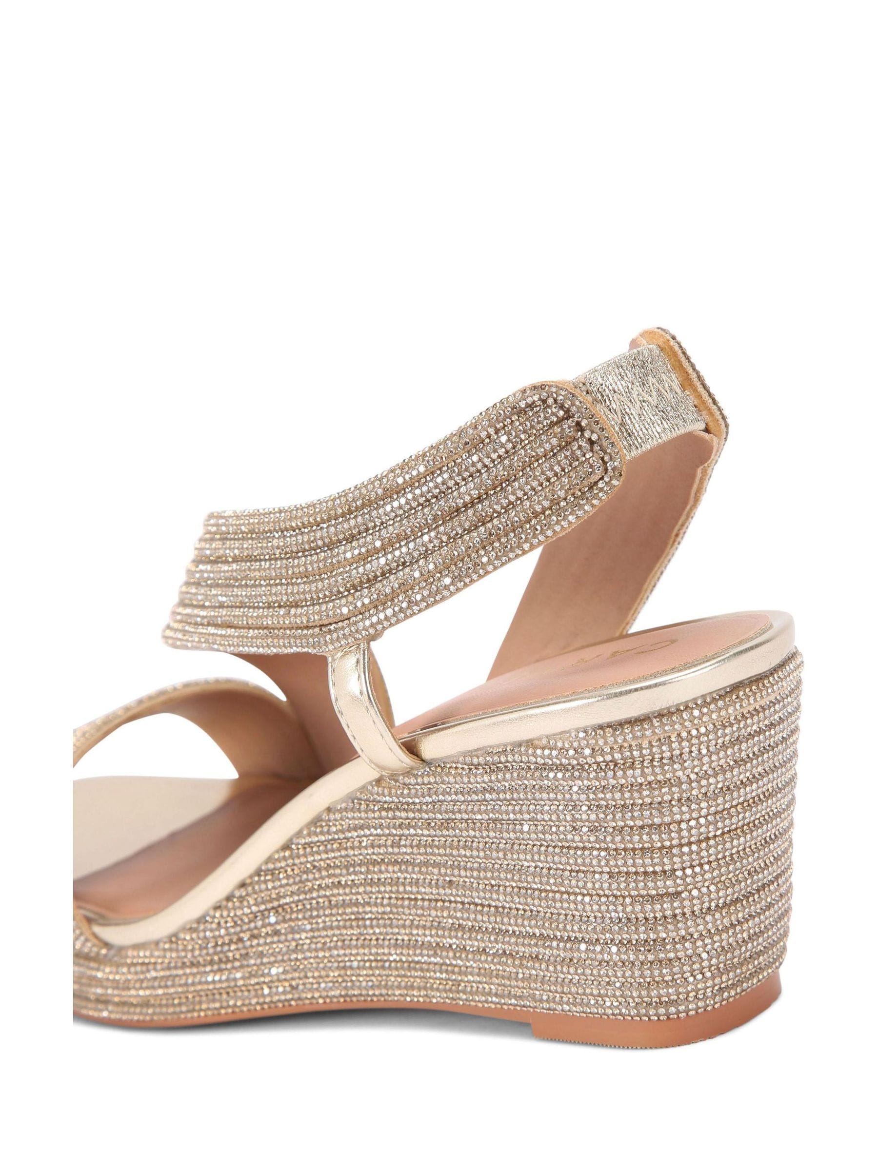 gold wedge dress shoes Solaris Wedge Gold Mirror Leather Mule VIVA SOLE SHOES