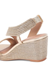 Dorado champán - Sandalias con cuña Gala 70 de Carvela - Imagen 5 de 5