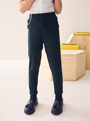 Navy Pull-On Cotton Rich Stretch School Trousers (3-16yrs) - Image 1 of 8