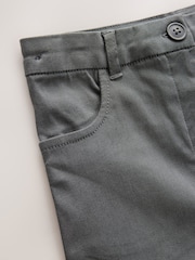 Grijs - Skinny-fit stretchy schoolbroek met hoge taille (9 - 18 jr) - Afbeelding 9 van 10