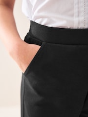 Black - Pull-On Cotton Rich Stretch Flared School Trousers (3-17yrs) - Image 4 of 8