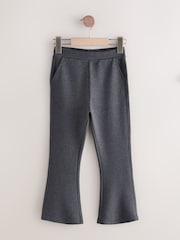 Grey - Pull-On Cotton Rich Stretch Flared School Trousers (3-17yrs) - Image 5 of 8