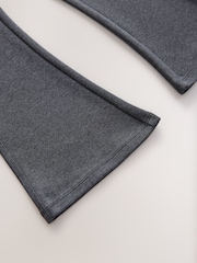 Grey - Pull-On Cotton Rich Stretch Flared School Trousers (3-17yrs) - Image 8 of 8