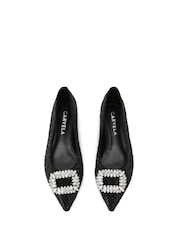 Carvela Virtue Flat Black Shoes - Image 4 of 4