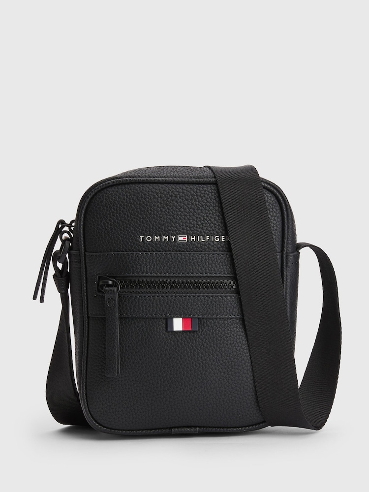 Tommy Hilfiger Black Small Essential Reporter Bag - Image 2 of 5 Tommy Hilfiger Black Small Essential Reporter Bag - Image 2 of 5