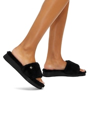 Carvela Cloud Cosy Black Sandals - Image 1 of 5