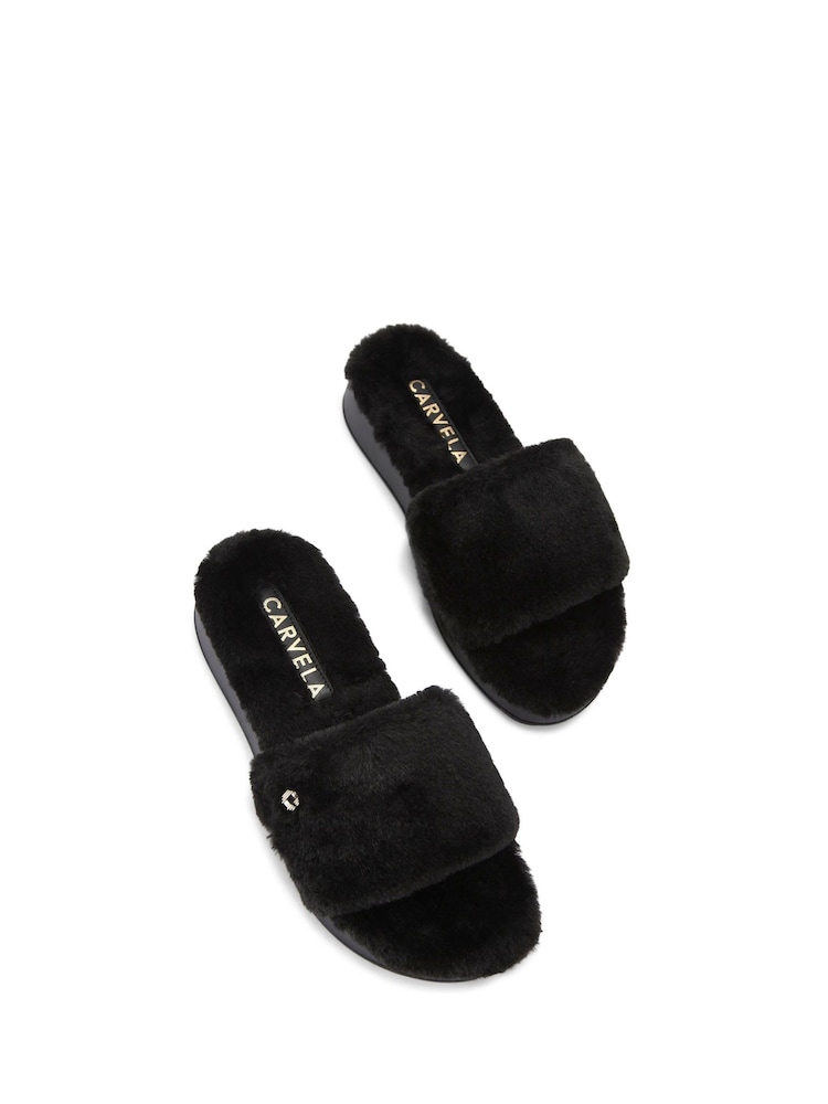 Carvela Cloud Cosy Black Sandals - Image 5 of 5