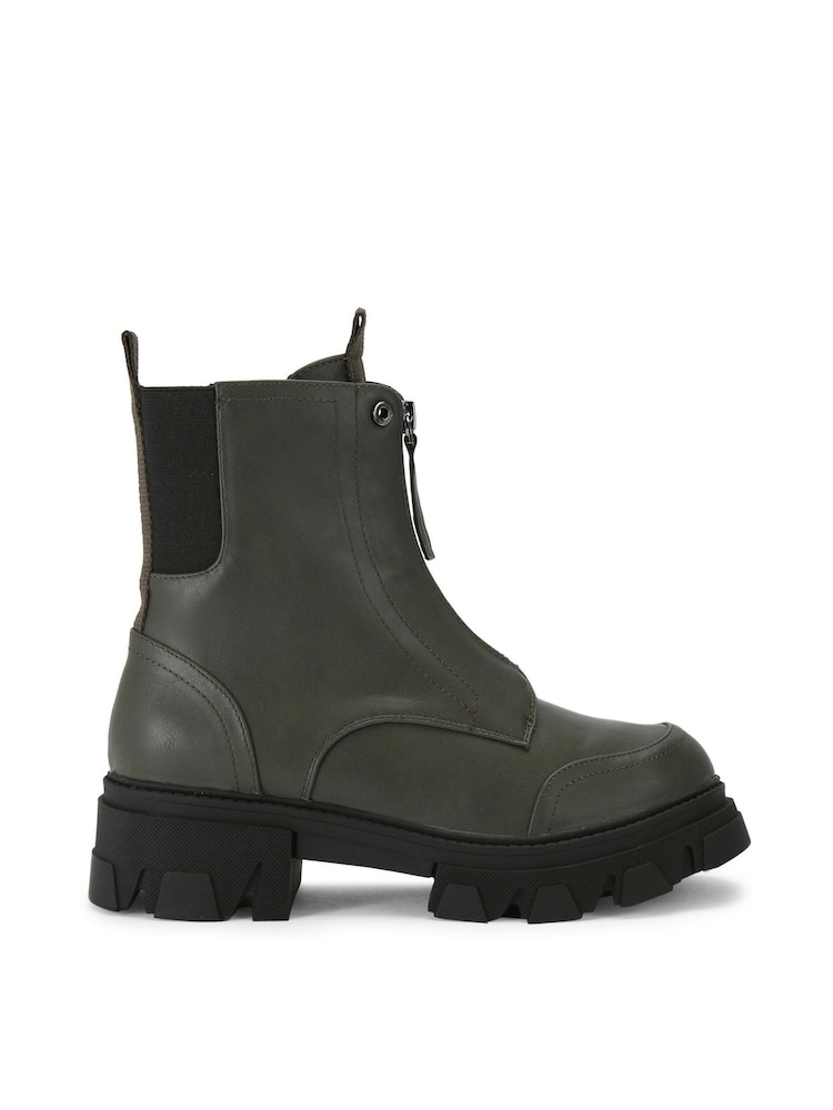 Carvela Green Explorer Zip Boots - Image 2 of 5