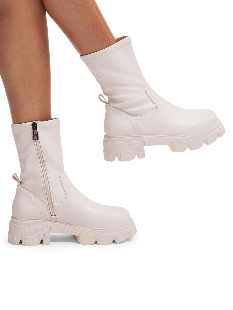 Carvela Cream Explorer Sock Boots - Image 1 of 5