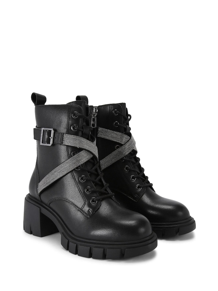 Carvela Ignite Strap Black Boots - Image 4 of 5