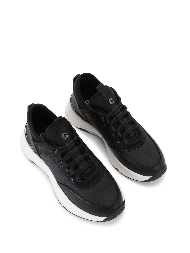 Carvela Swift Runner Black Trainers - Image 2 of 5