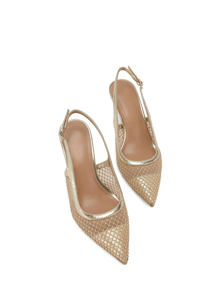 Carvela zlata (barva); zlato Lavish Jewel čevlji - Slika 5 iz 5