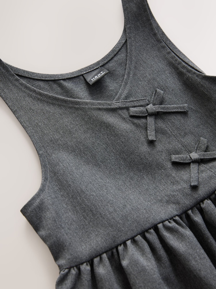 chinese dress ladies Grey Pleated Pinafore – L'école Des Femmes main image 0
