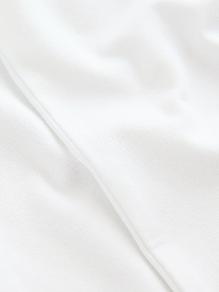 White Cotton Stretch Frill Shoulder School Polo Tops 2 Pack (3-16yrs) - Image 5 of 5