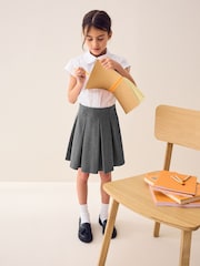 Grey Jersey Pleated School Skirt (3-17yrs) - Image 3 of 8