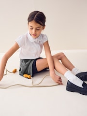 Grey Jersey Pleated School Skirt (3-17yrs) - Image 4 of 8