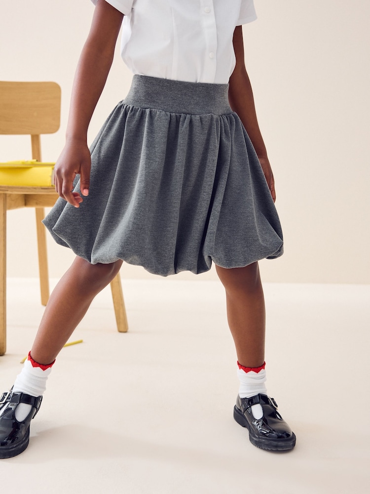Grau - Pull-On Jersey Stretch Bubble Hem Skirt (3-17yrs) - Bild 1 von 8 Grau - Pull-On Jersey Stretch Bubble Hem Skirt (3-17yrs) - Bild 1 von 8
