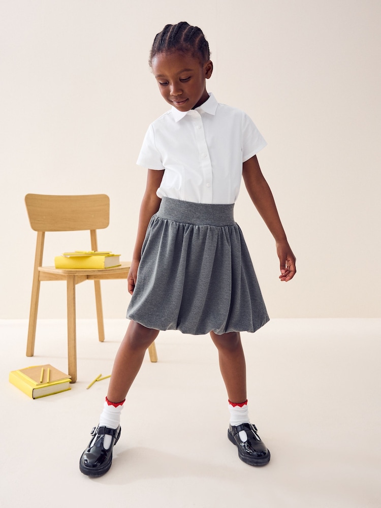 Grau - Pull-On Jersey Stretch Bubble Hem Skirt (3-17yrs) - Bild 2 von 8 Grau - Pull-On Jersey Stretch Bubble Hem Skirt (3-17yrs) - Bild 2 von 8