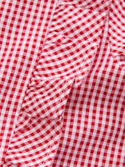 Red Cotton Rich Frill Gingham School Dress (3-14yrs) - Image 11 of 11