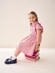Red Frill Gingham School Dress (3-14yrs) - Image 5 of 5