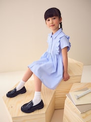 Blue Frill Gingham School Dress (3-14yrs) - Image 2 of 4
