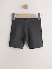 Grey Regular Length Cotton Rich Stretch Cycle Shorts 2 Pack (3-16yrs) - Image 2 of 6