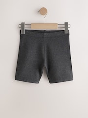Grey Regular Length Cotton Rich Stretch Cycle Shorts 2 Pack (3-16yrs) - Image 4 of 6