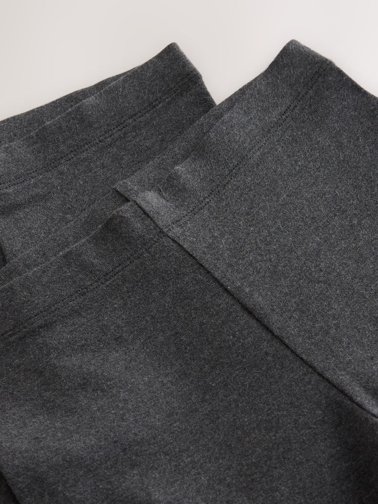 Grey Regular Length Cotton Rich Stretch Cycle Shorts 2 Pack (3-16yrs) - Image 6 of 6