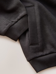 Black Cotton Rich Sports Funnel Neck Sweat and Joggers Set (3-16yrs) - Image 9 of 9