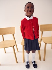 rdeča - Cable Knit School Cardigan (3-16yrs) - Slika 2 iz 7