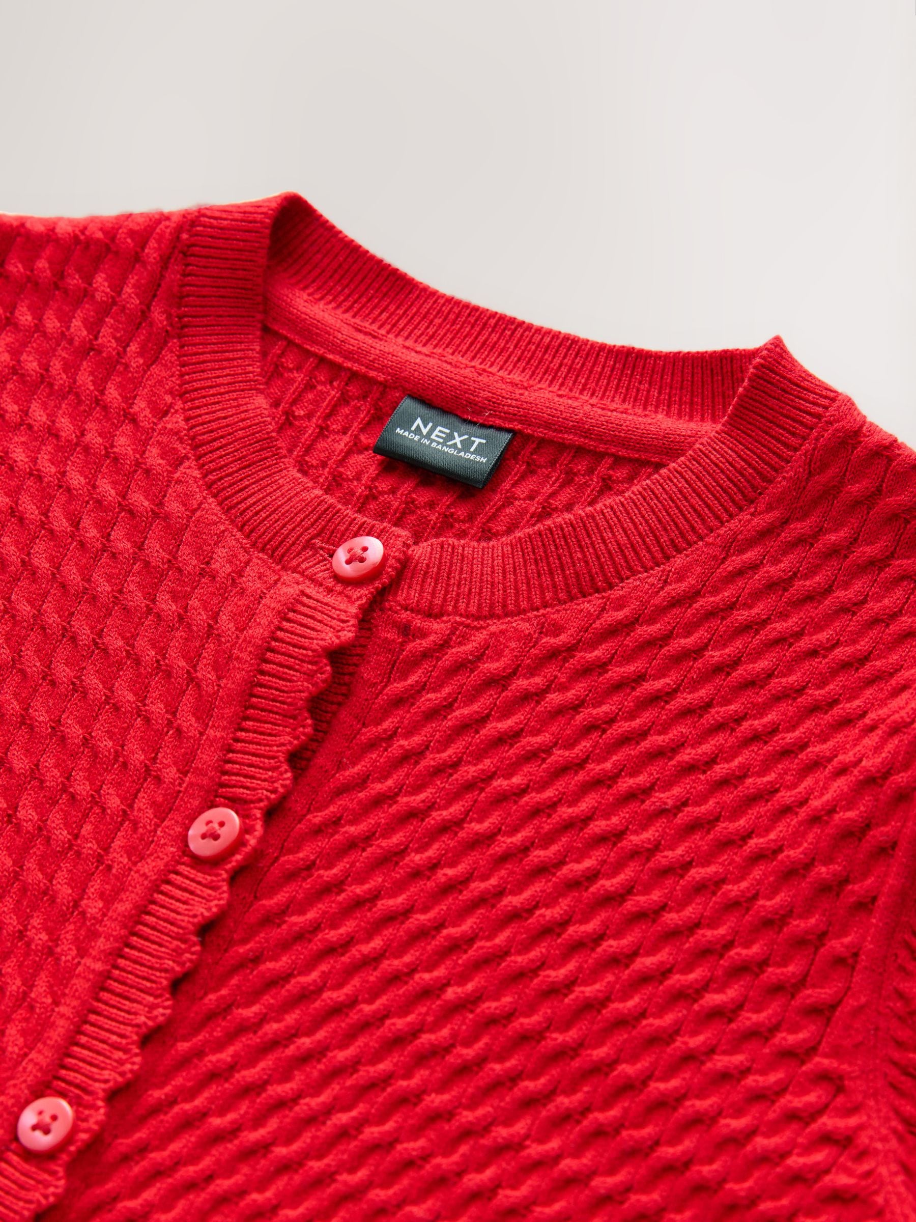 ウ*ー様 【A.PRESSE】Cotton Knit Cardigan RED ウ*ー様 【A.PRESSE】Cotton Knit Cardigan RED Express Red