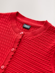 rdeča - Cable Knit School Cardigan (3-16yrs) - Slika 6 iz 7