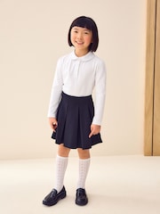 Black Jersey Pleated School Skirt (3-17yrs) - Image 3 of 8