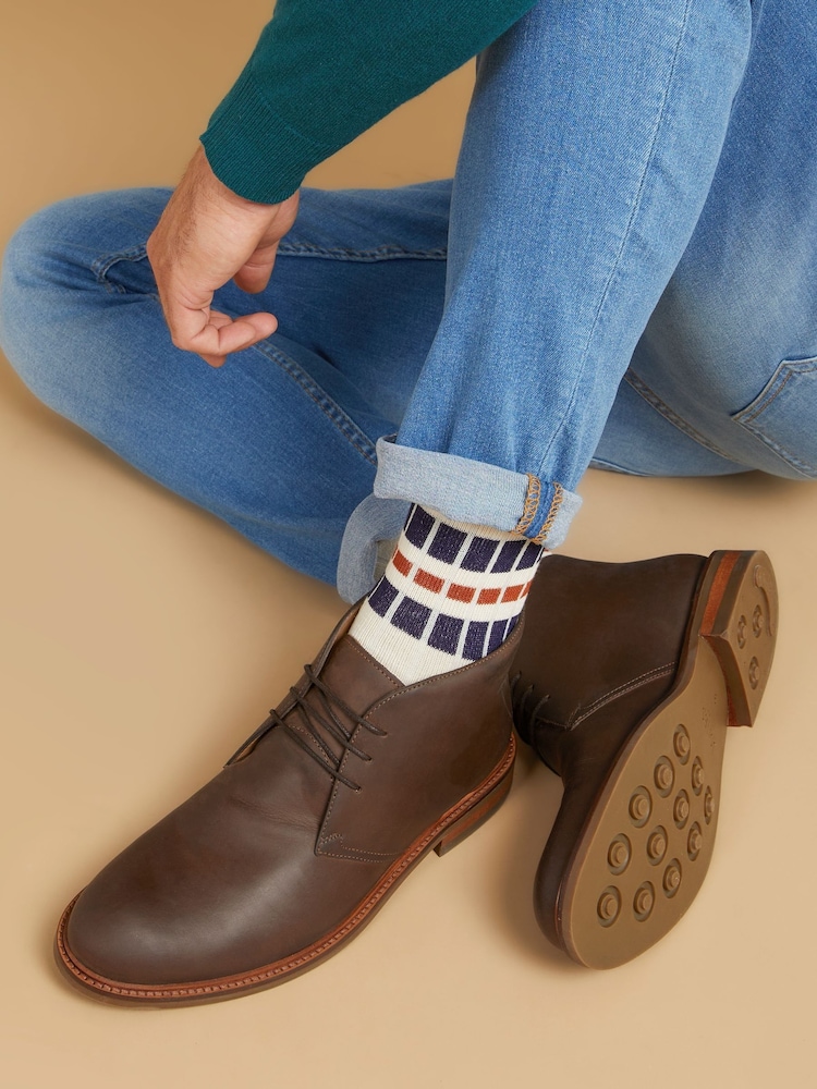 Jones Bootmaker Driffield Leather Chukka Brown Boots - Image 1 of 6