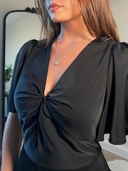 Girl In Mind Zanda Twist Front Jumpsuit - Imagen 6 de 6