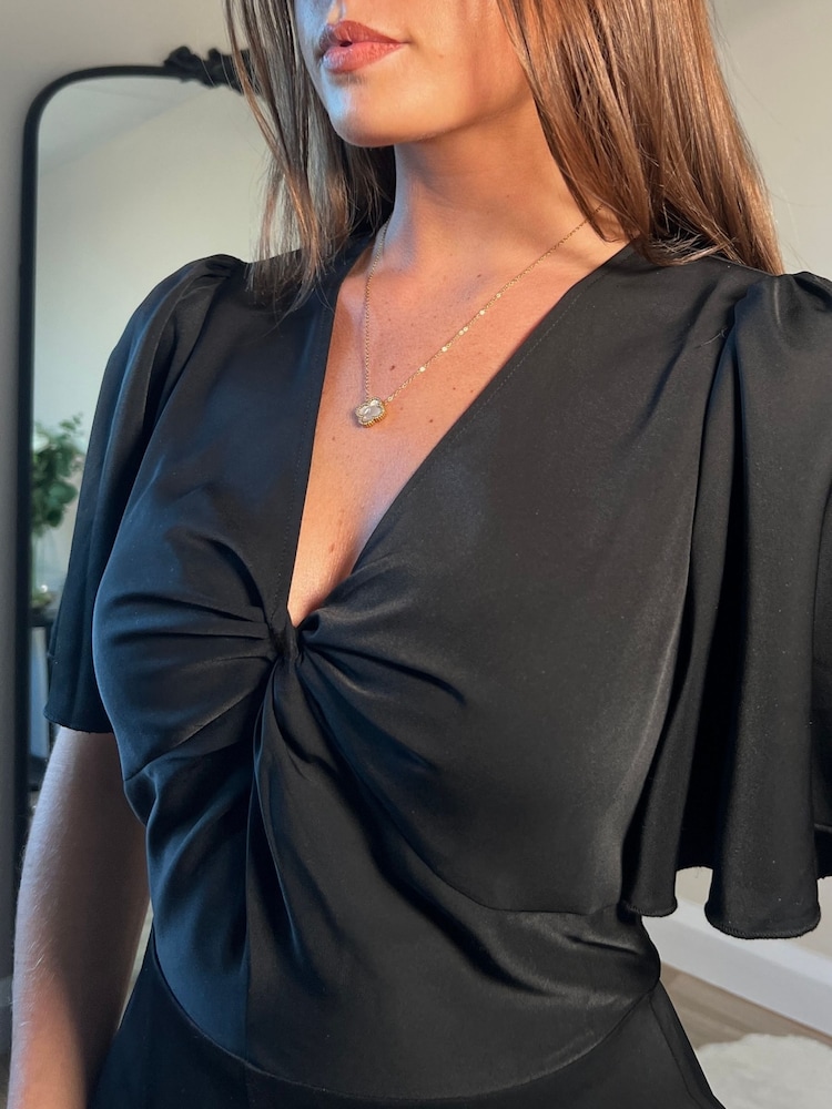 Girl In Mind Zanda Twist Front Jumpsuit - Imagen 6 de 6