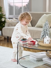 Mamas & Papas Night Before Christmas Print 100% Cotton White Pyjamas - Image 2 of 8