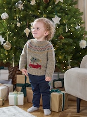 Mamas & Papas Christmas Jumper - Image 1 of 6