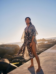 Animal 100% Cotton Textured Beach Cover-Up - Image 3 of 8