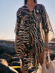 Animal 100% Cotton Textured Beach Cover-Up - Image 4 of 8