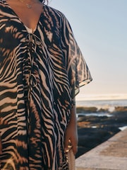 Animal 100% Cotton Textured Beach Cover-Up - Image 5 of 8