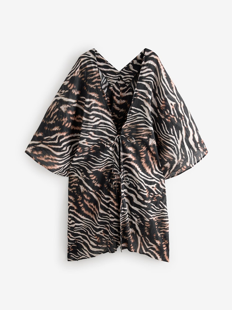Animal 100% Cotton Textured Beach Cover-Up - Image 6 of 8