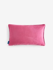 Blue IWD Velvet Leopard Print Cushion - Image 4 of 5